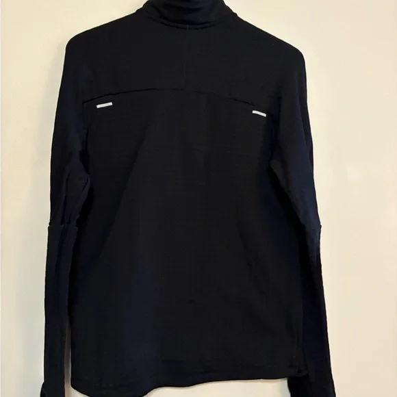 Nike Running 1/4 Zip Black Patterned Pullover Mens Size Medium Athletic Fit - Picture 2 of 8